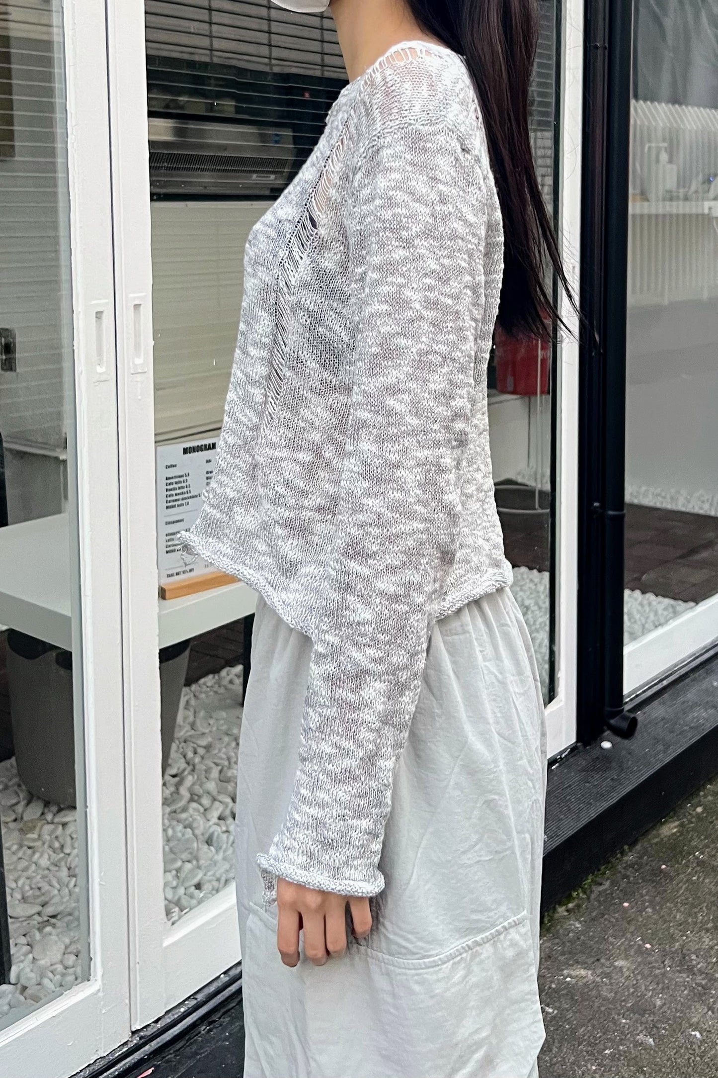 ダメージニットロングスリーブ DPB35032