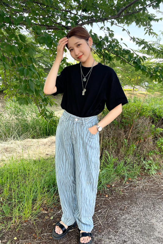 ユニセックスゼブラジーンズ DPA61025