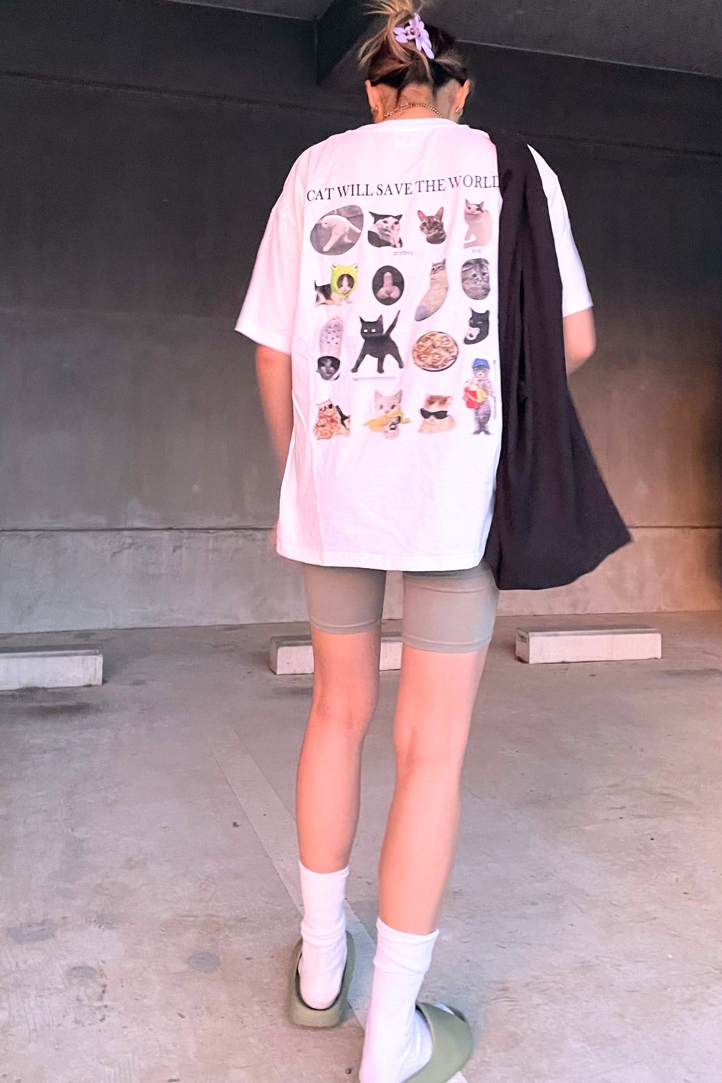 キャットプリントTシャツ DPA17097