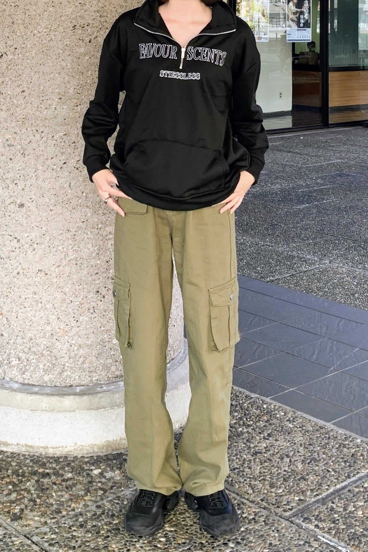 ハーフジップスウェット DPA76057