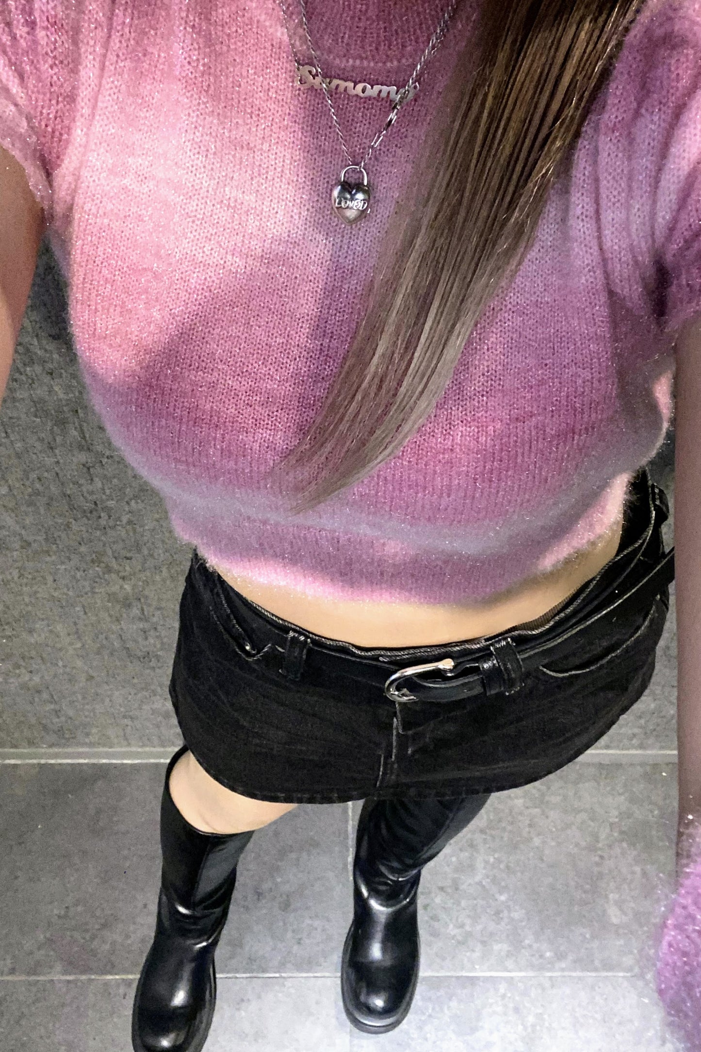 アームウォーマーニットトップス DPB08055