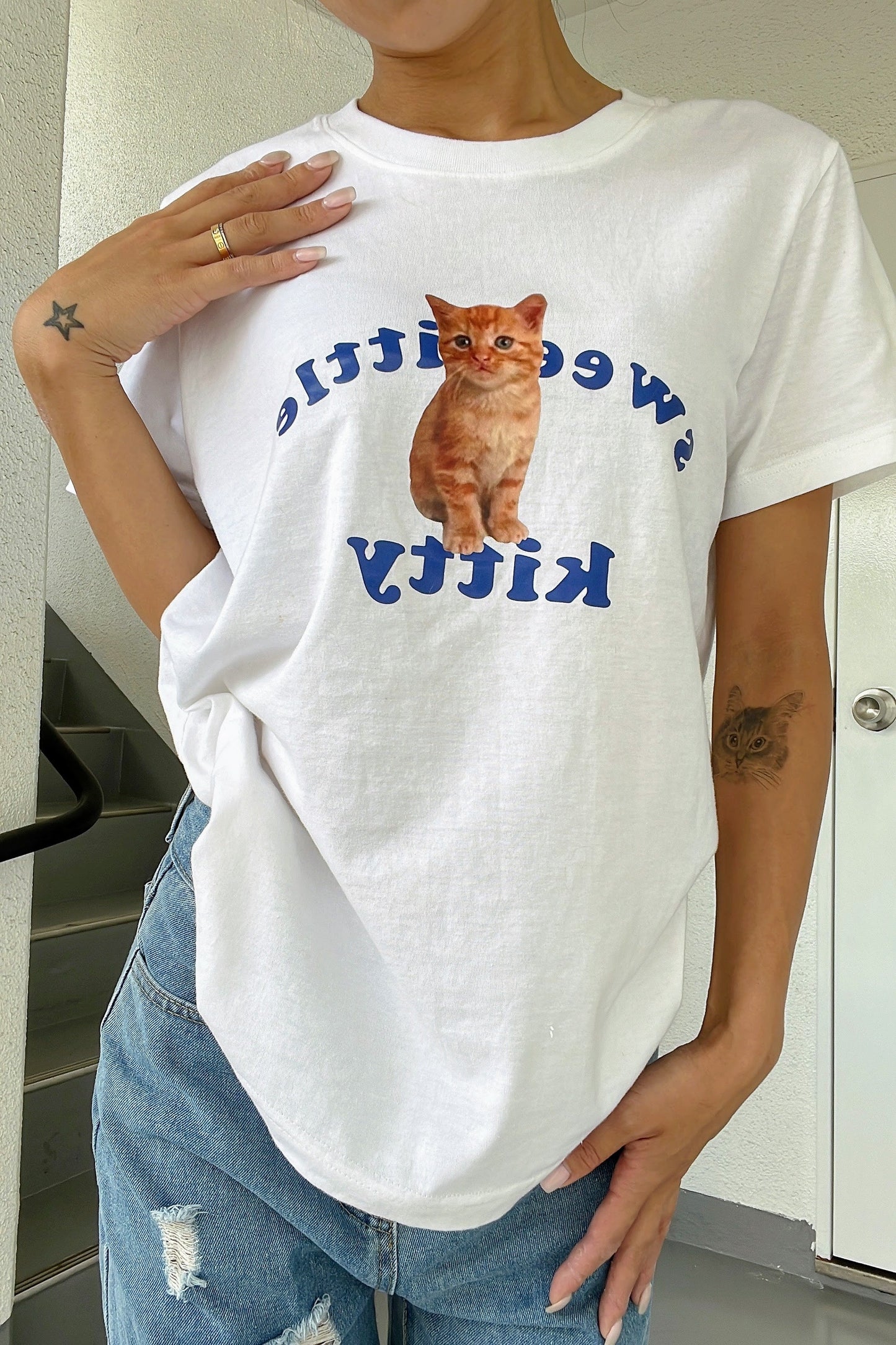 kittyプリントTシャツ DPA47017