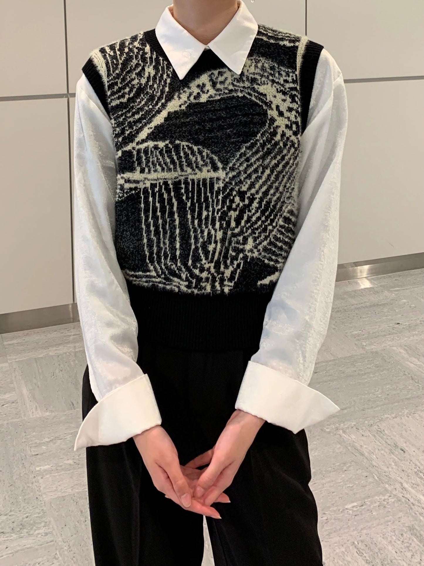 デザインニットベスト DPA76127