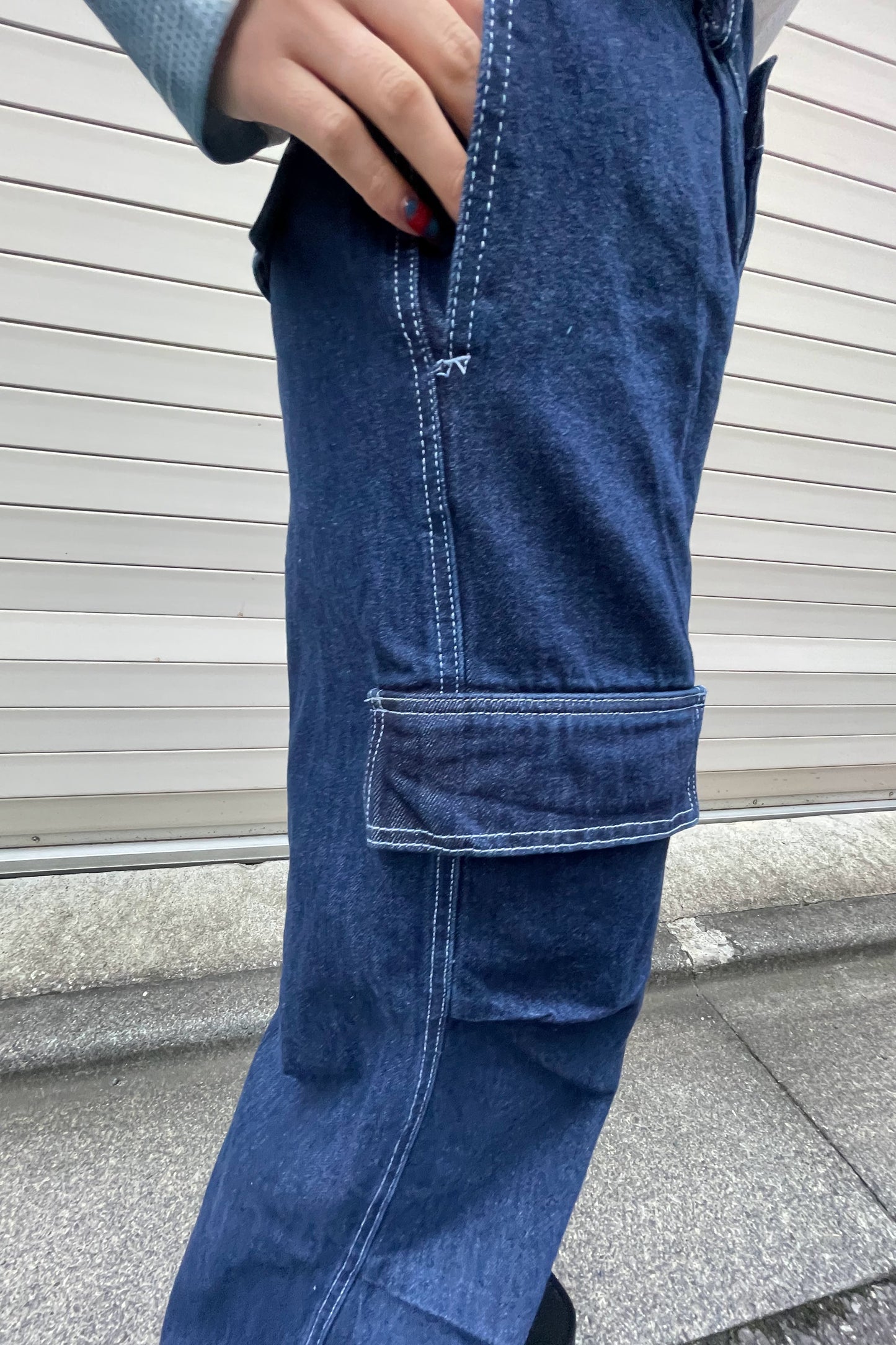 ポケットデニムカーゴパンツ DPA87060