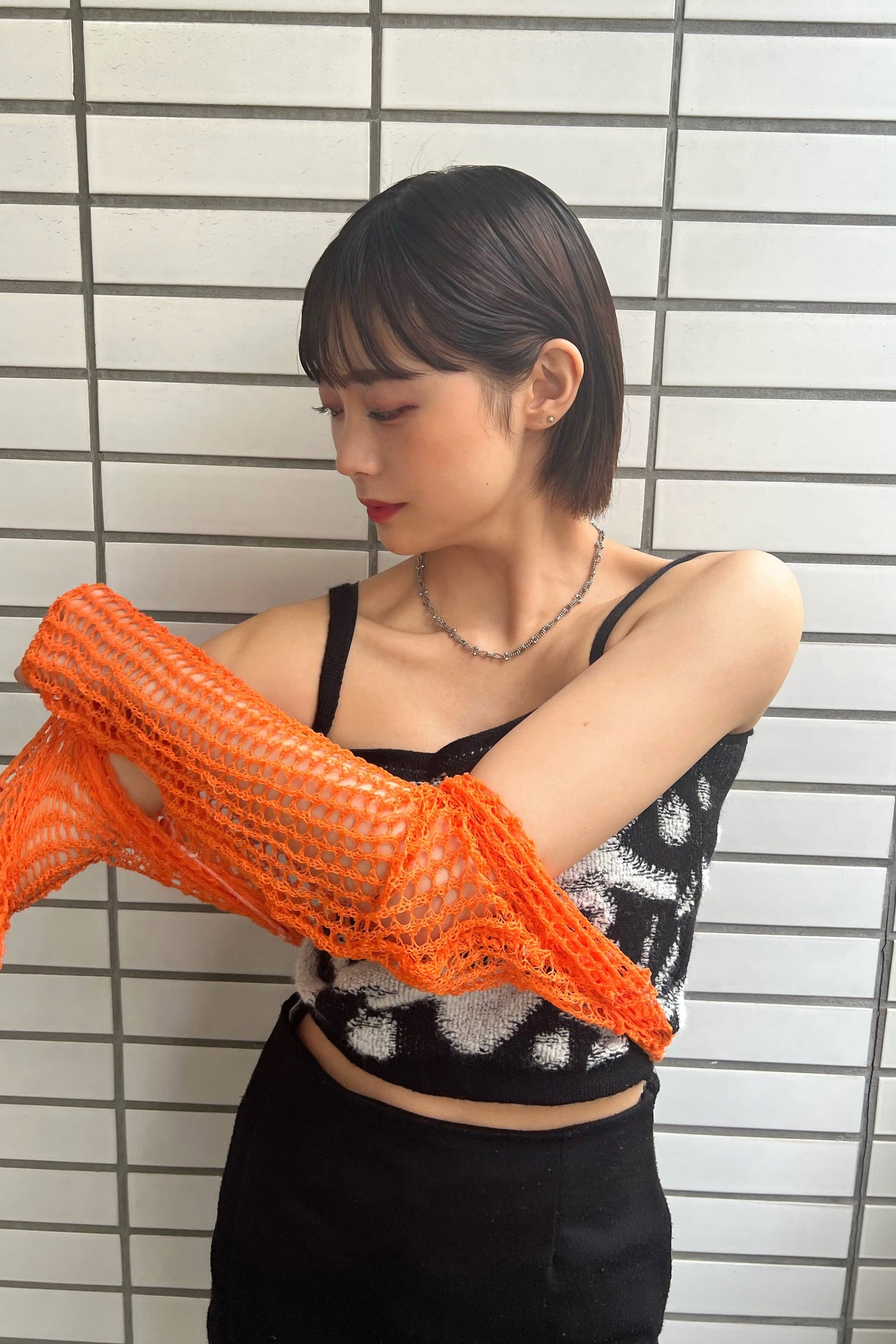 パンチングニットカーディガン DPA51041