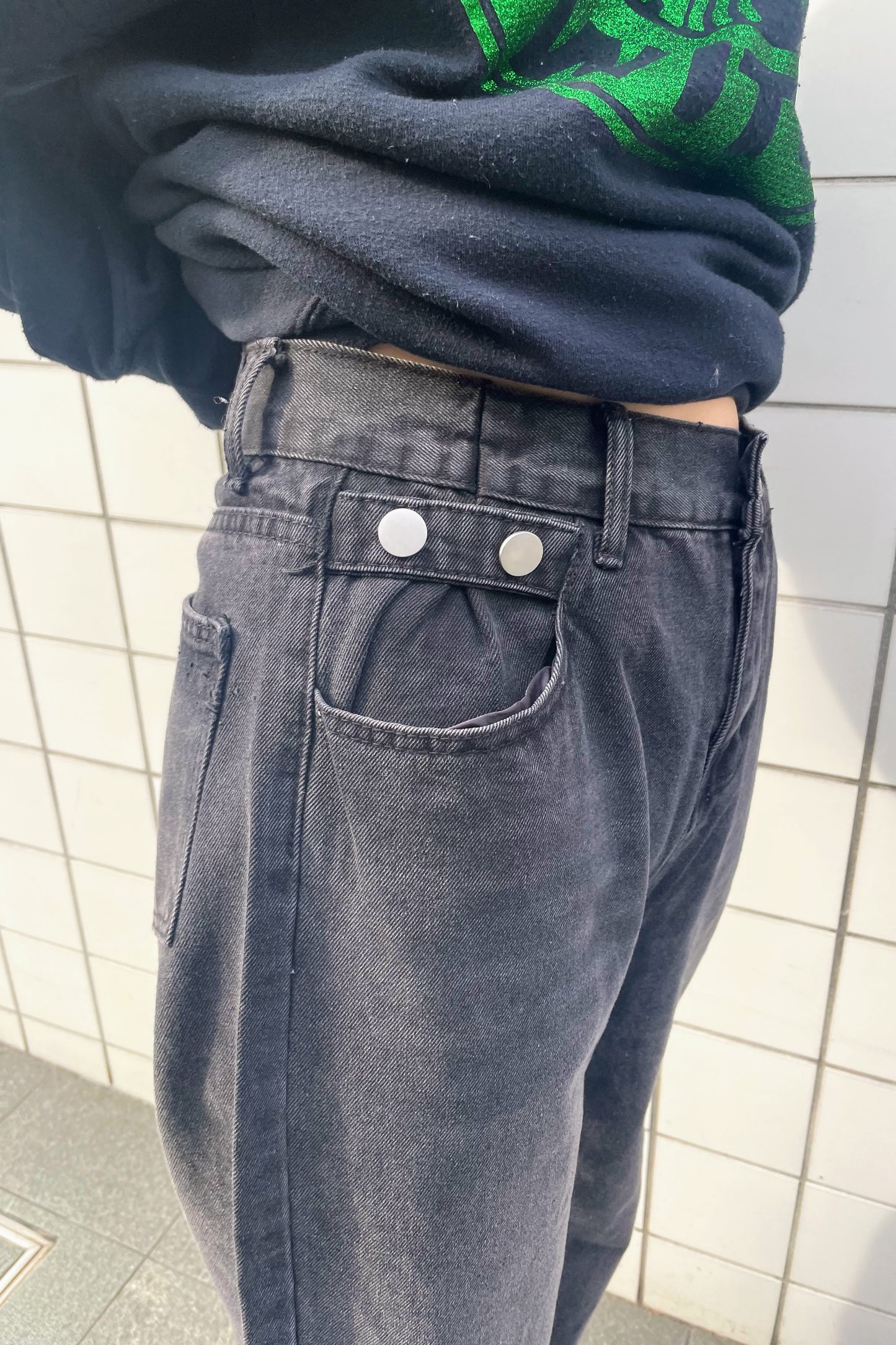 ボタンデニムパンツ DPA46131