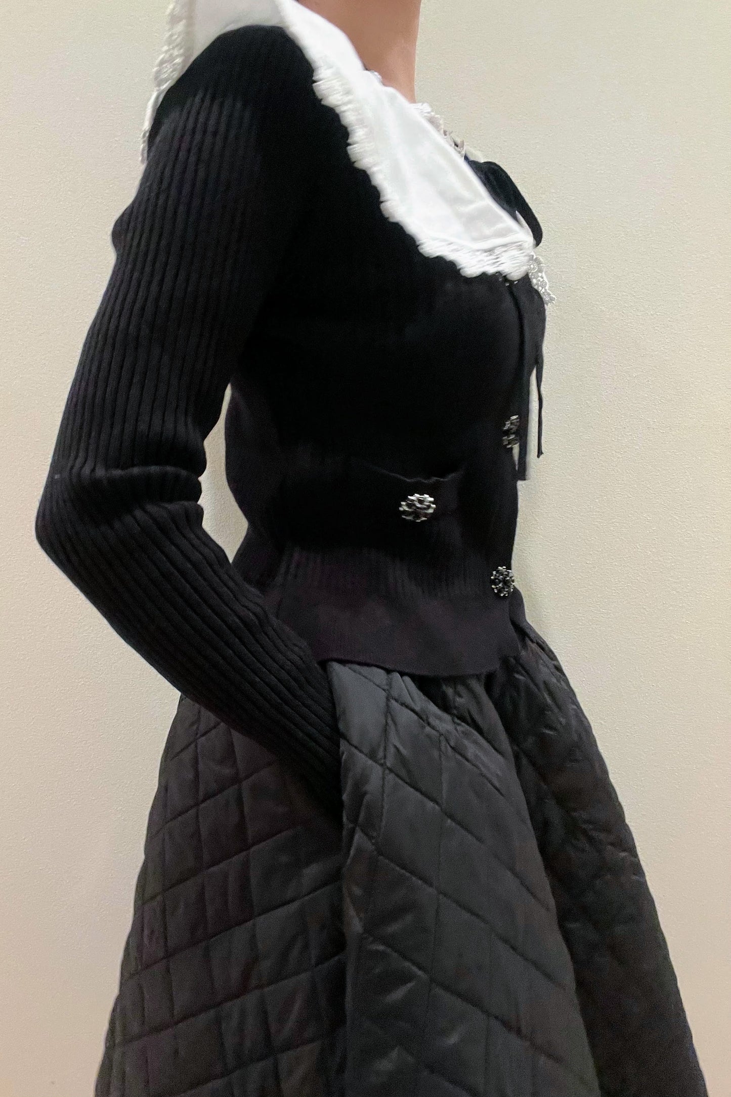 ビジューレースカラーニット CPA03060