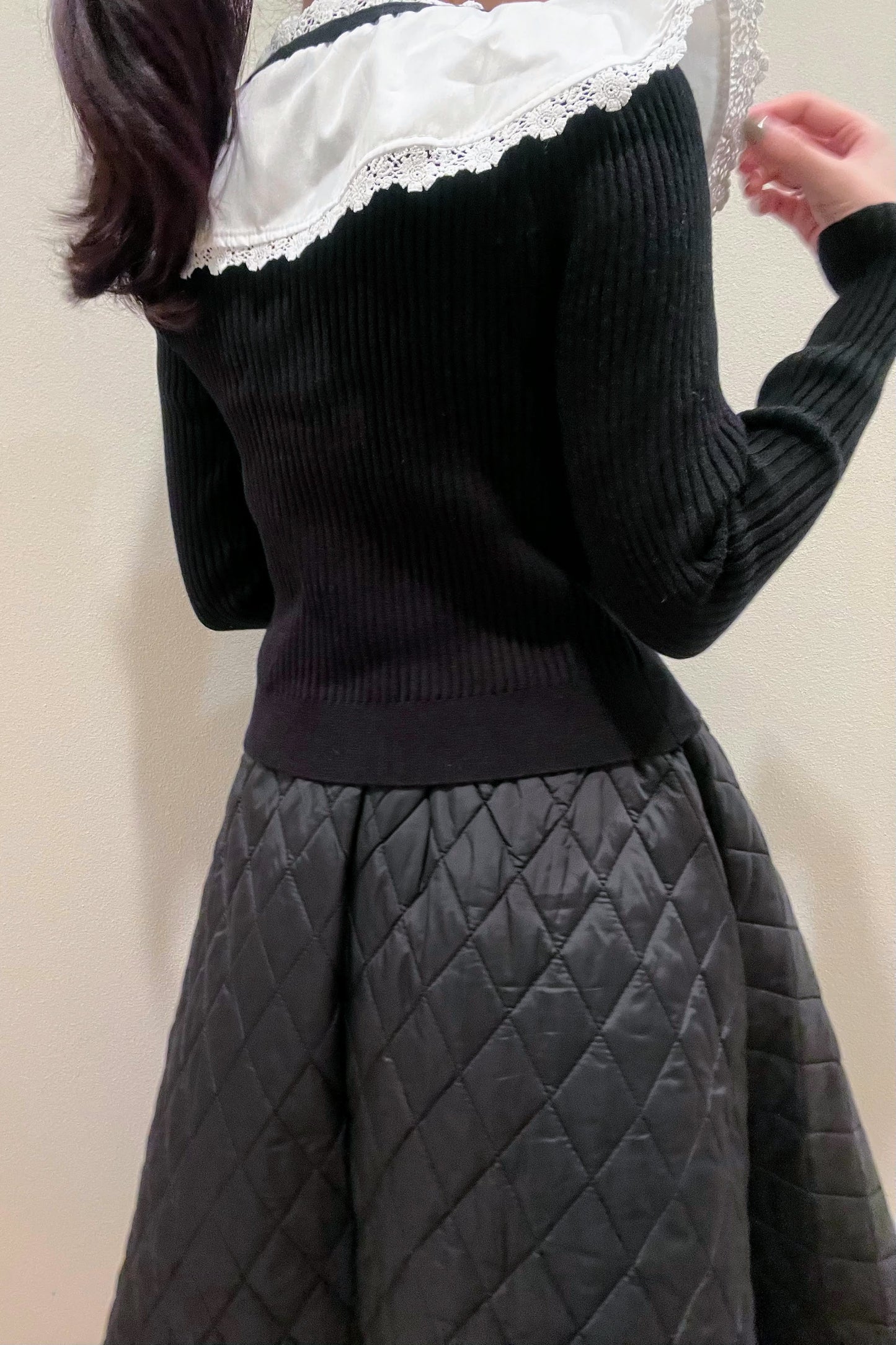 ビジューレースカラーニット CPA03060