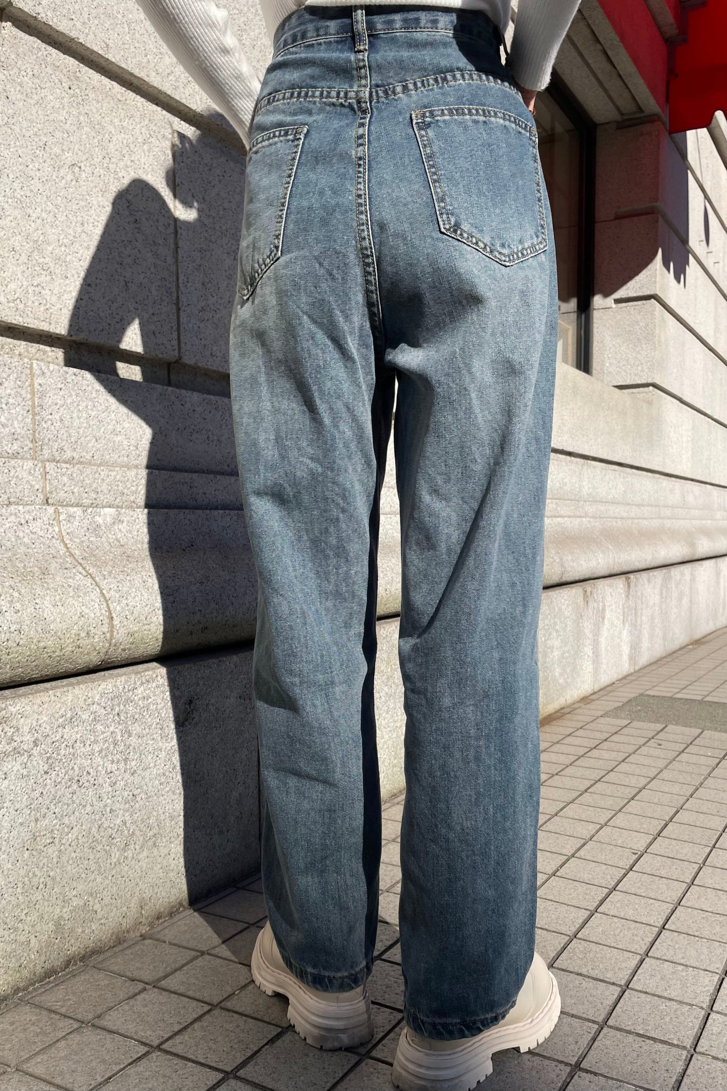 ホックストレートデニムパンツ DPA17023