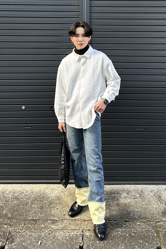 デザインホワイトシャツ SPA05003