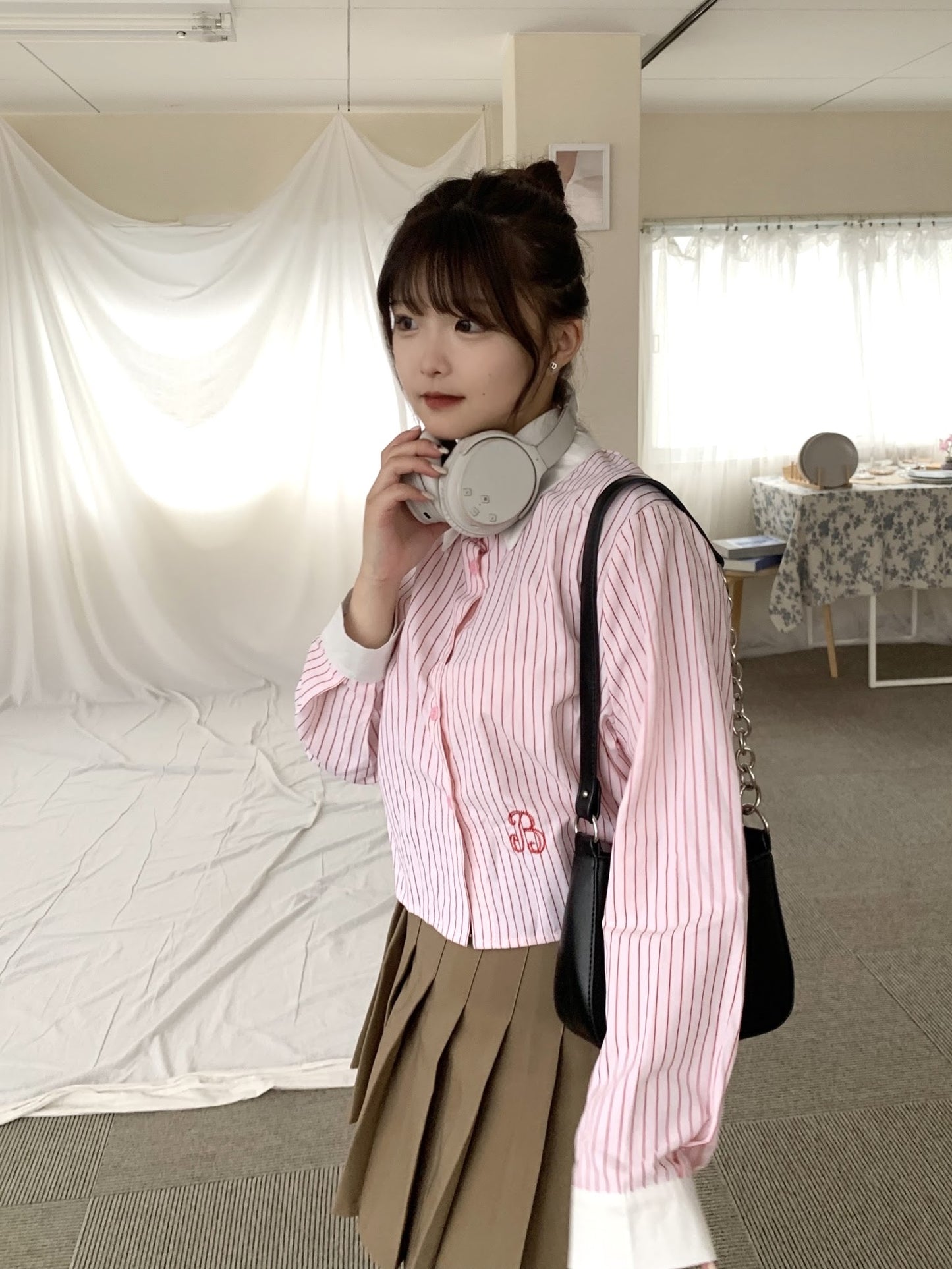 ストライプクロップドシャツ CPA30010