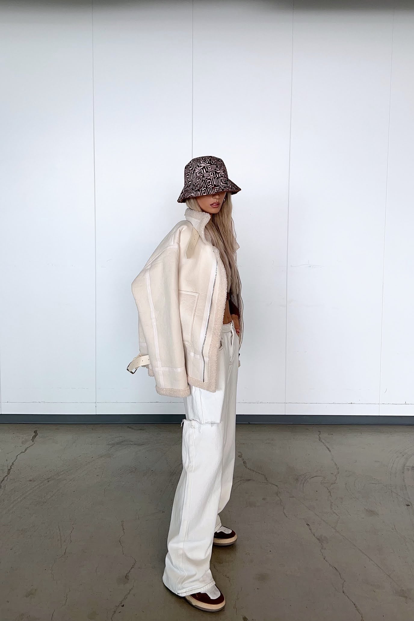 ホワイトムートンジャケット DPB10052