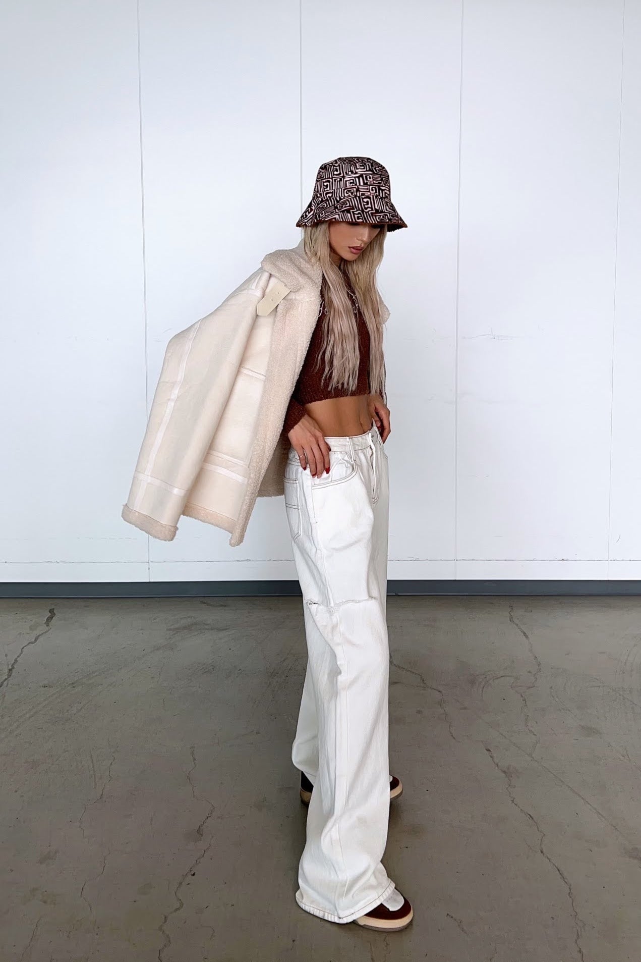 ホワイトムートンジャケット DPB10052