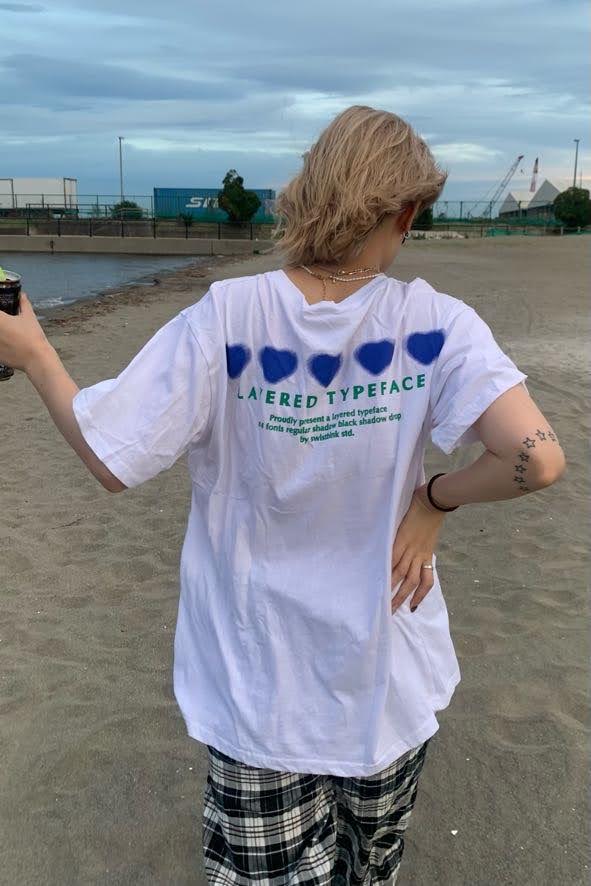 スモークラブプリントTシャツ DPA02035