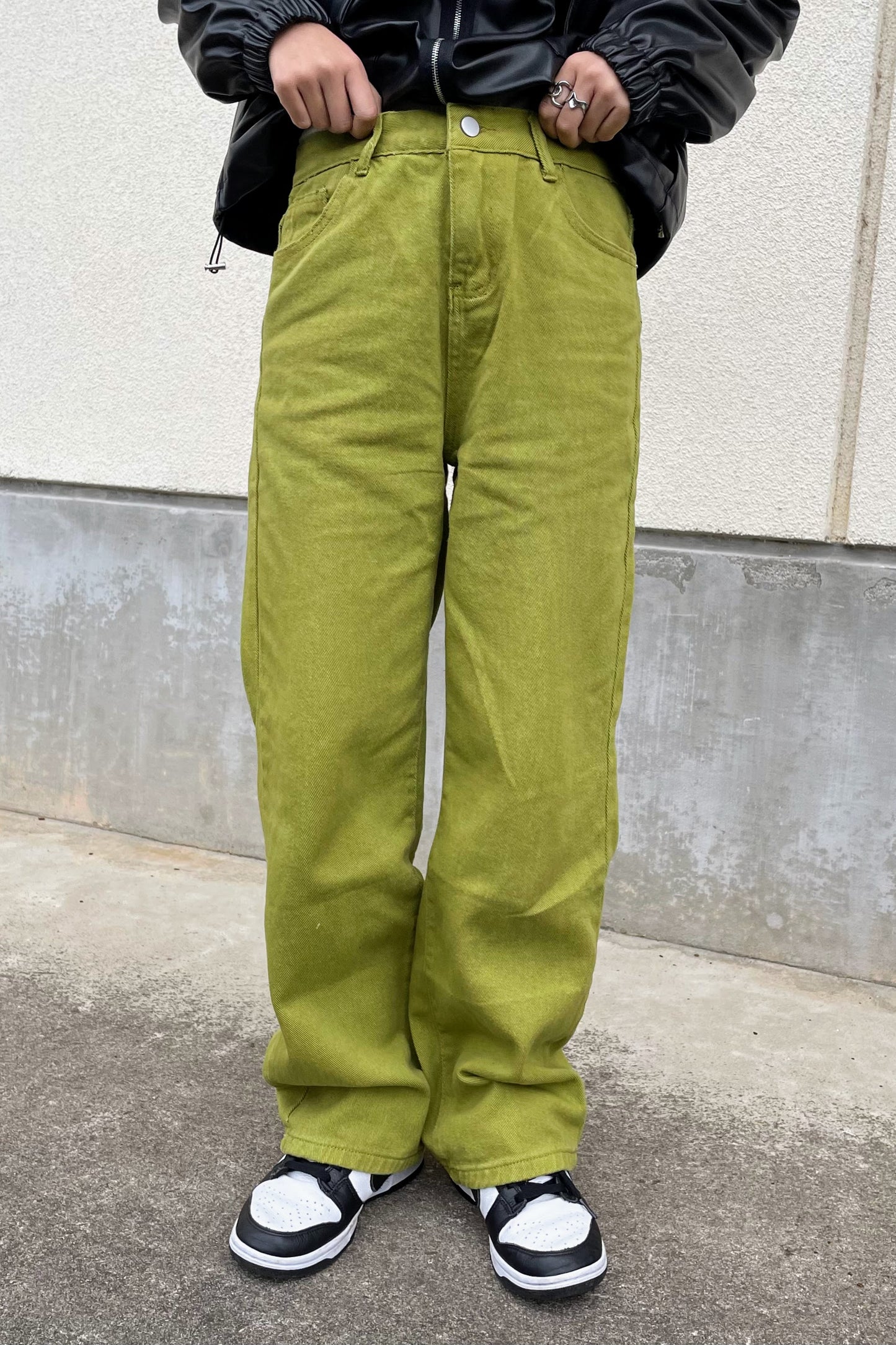 グリーンストレートパンツ DPA61140