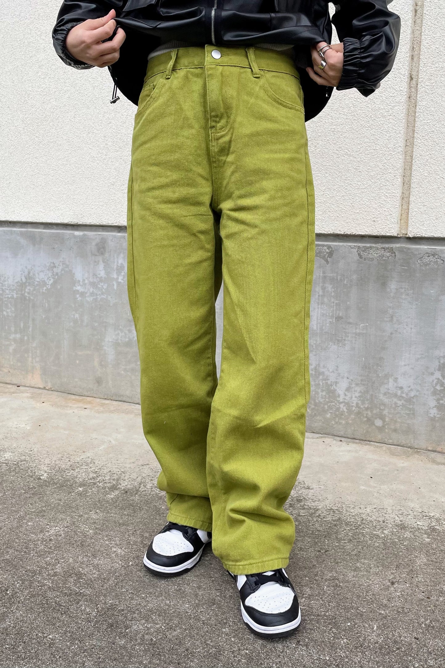 グリーンストレートパンツ DPA61140