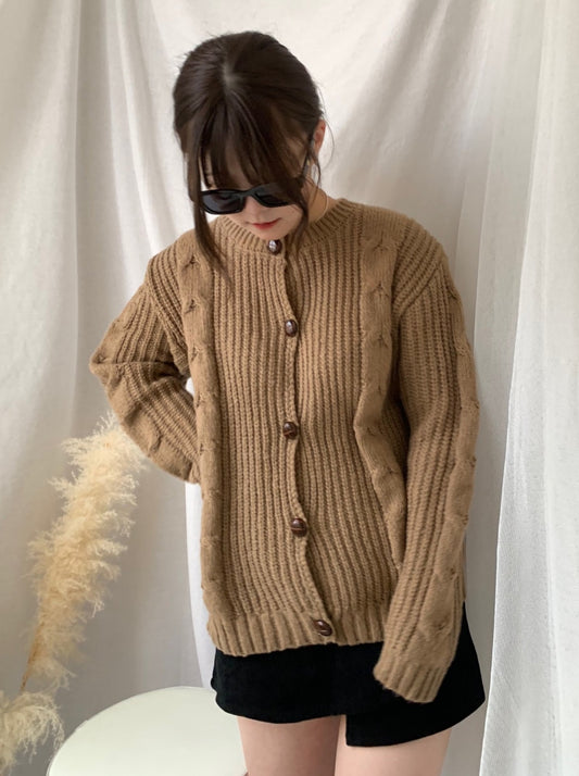 ブラウンニットカーディガン CPA30016