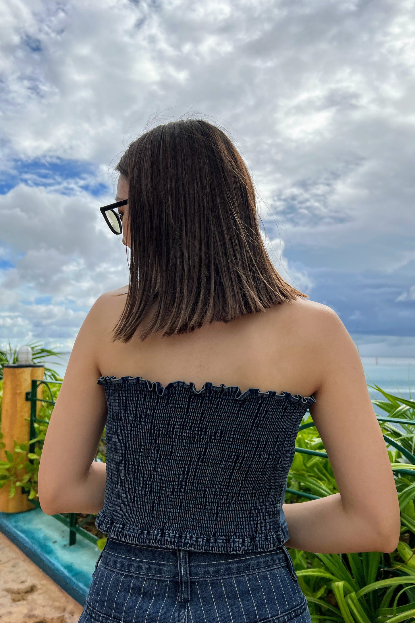 クロップドデニムトップス DPA30104