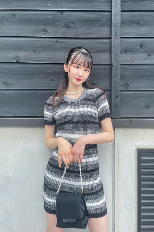 ボーダータイトミニワンピース DPB01018