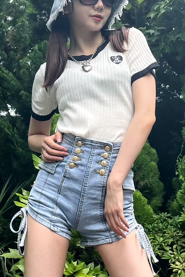 ハートデザインタイトTシャツ DPB01020
