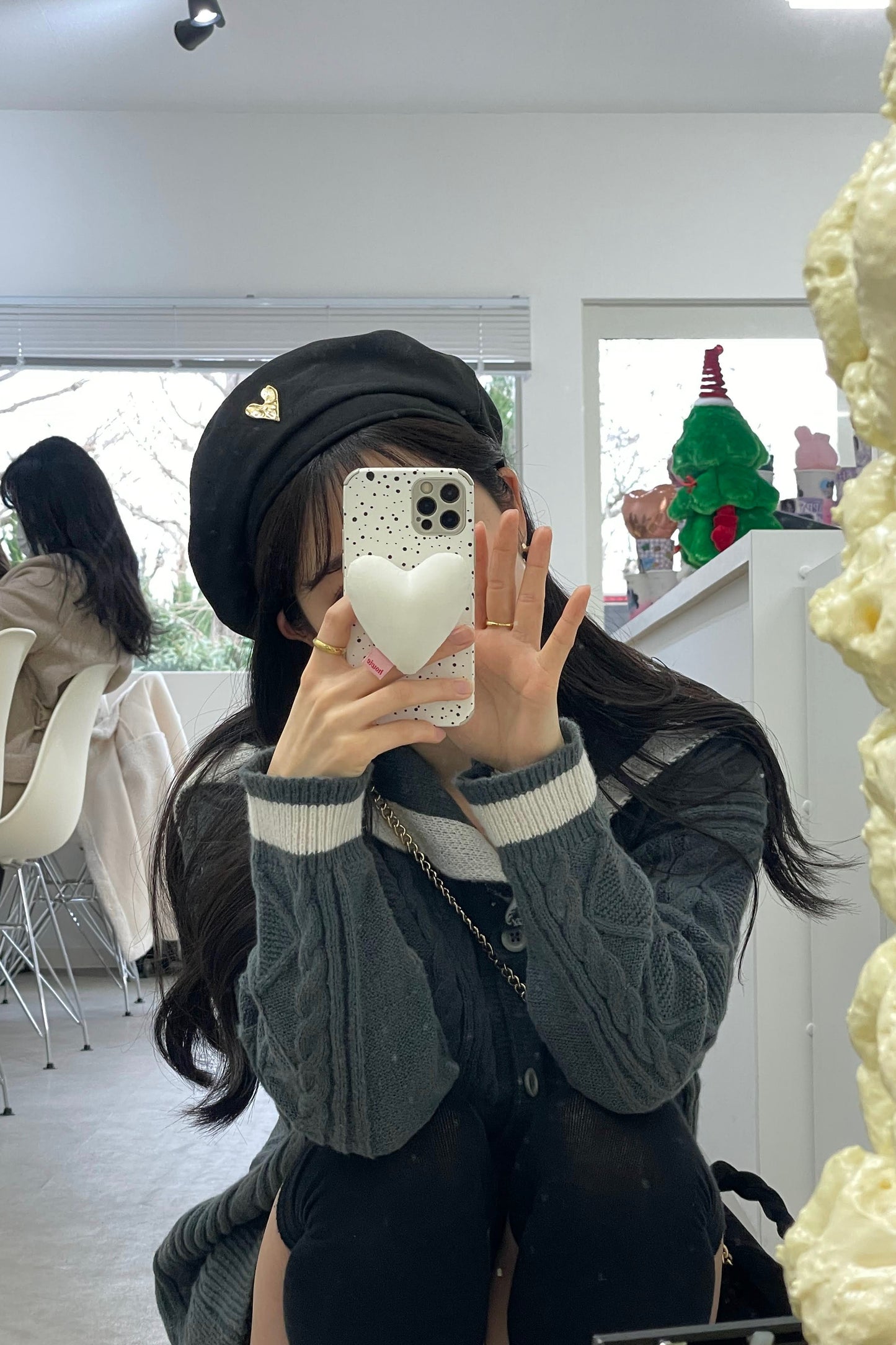 ハートデザインベレー帽 CPA20021