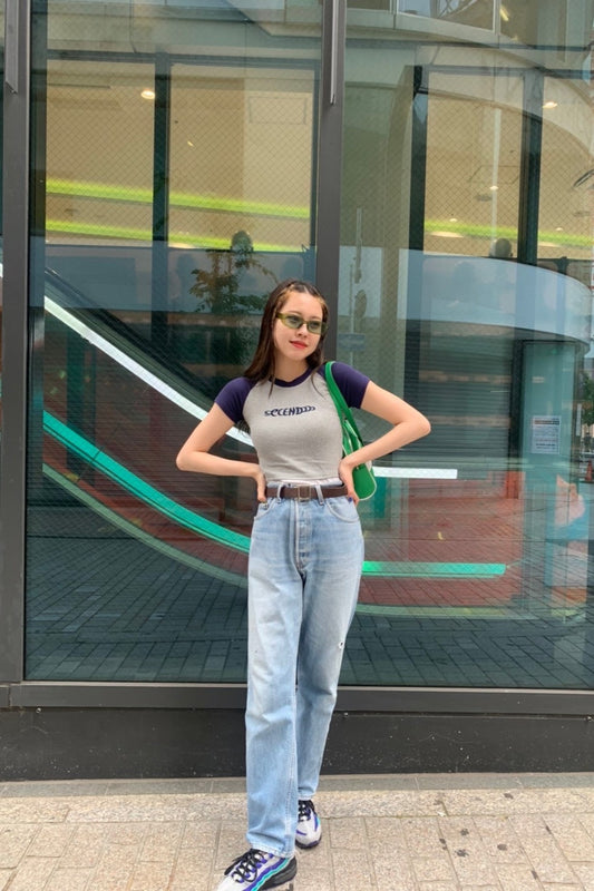 ラグランロゴTシャツ DPA46054