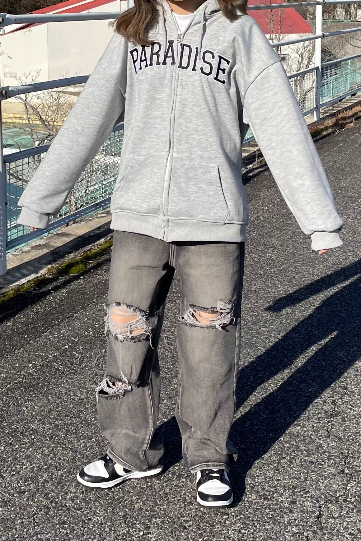 ルーズダメージデニム DPA61129