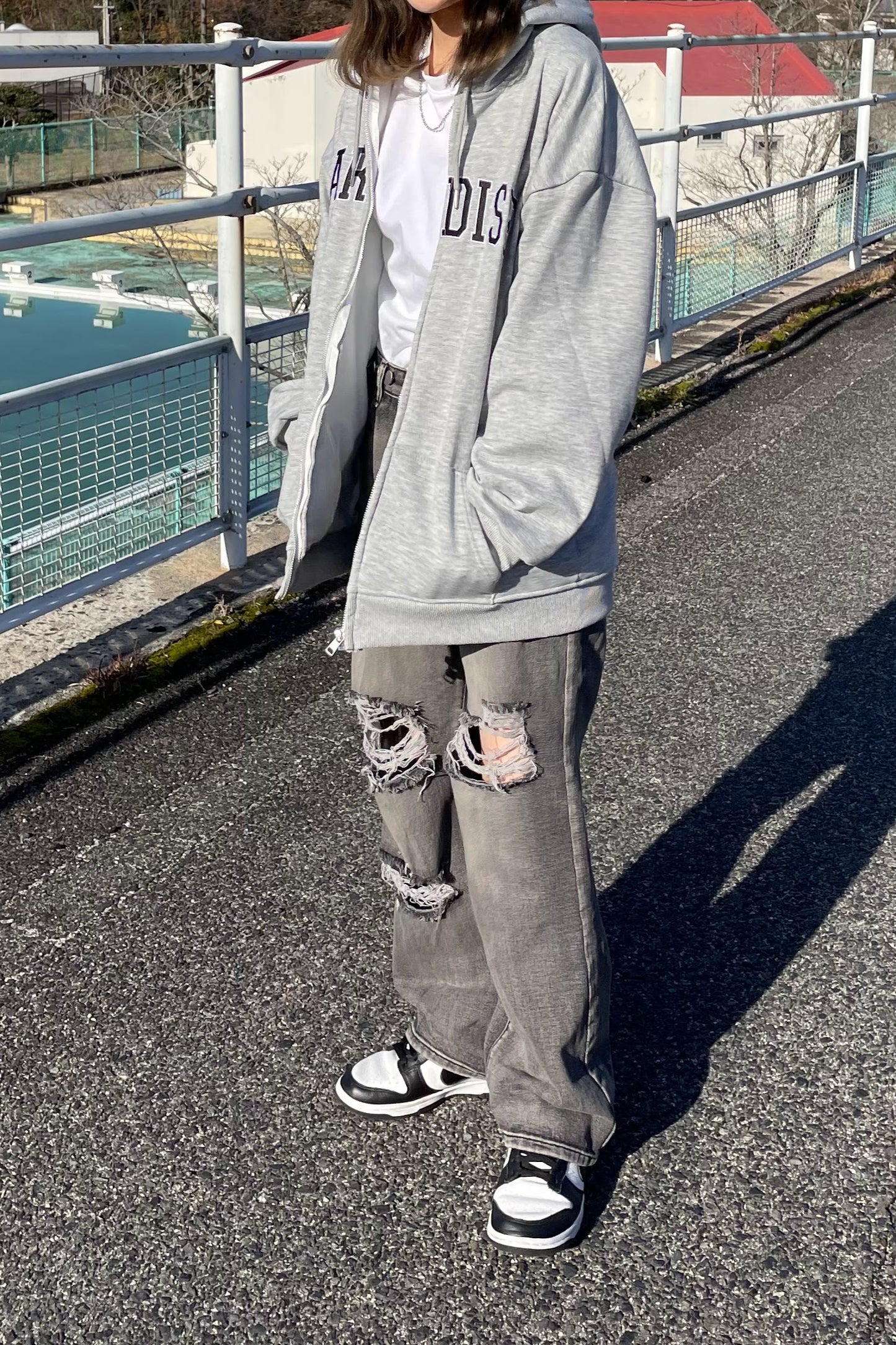 ルーズダメージデニム DPA61129