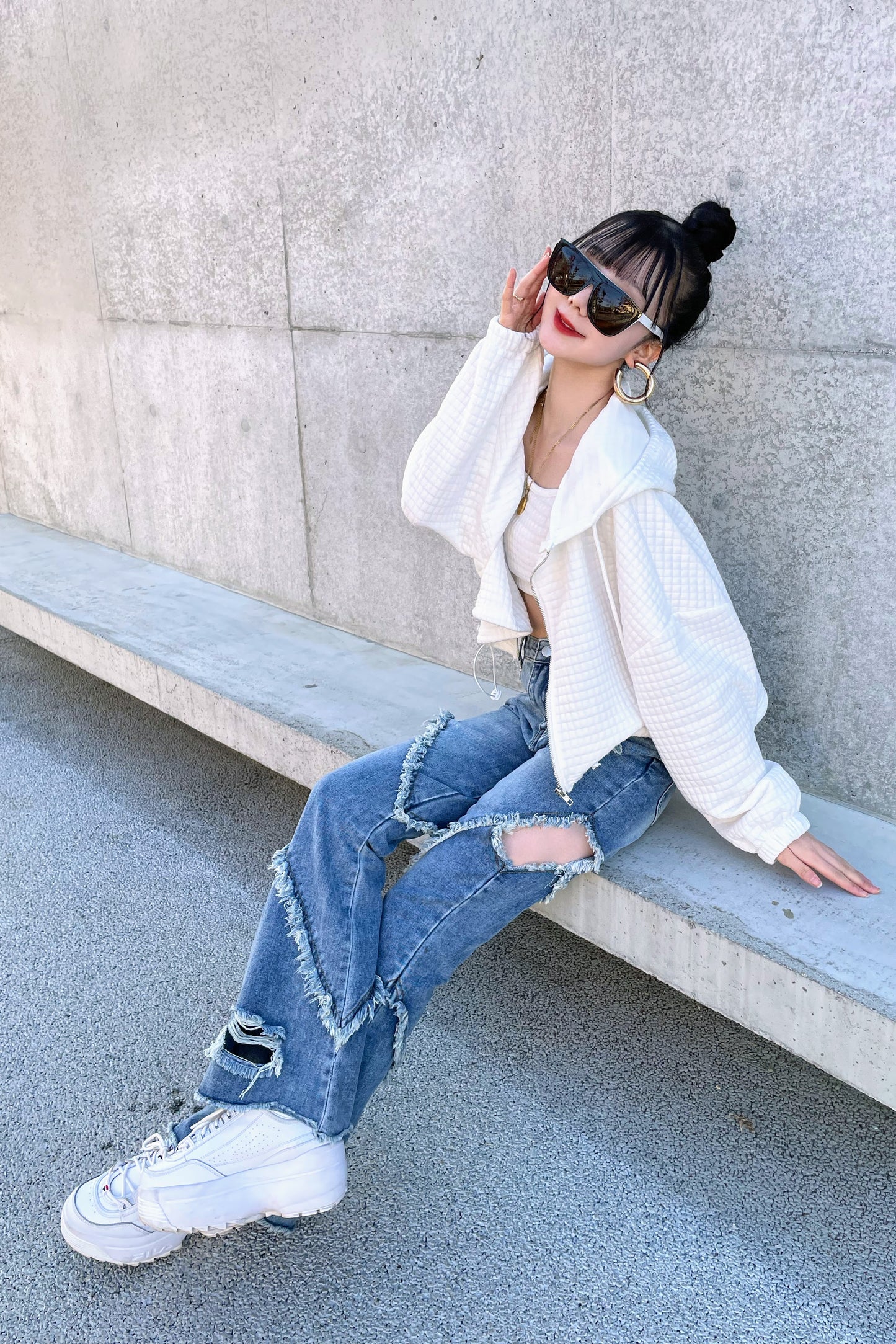 スラッシュダメージデニムパンツ DPB01067