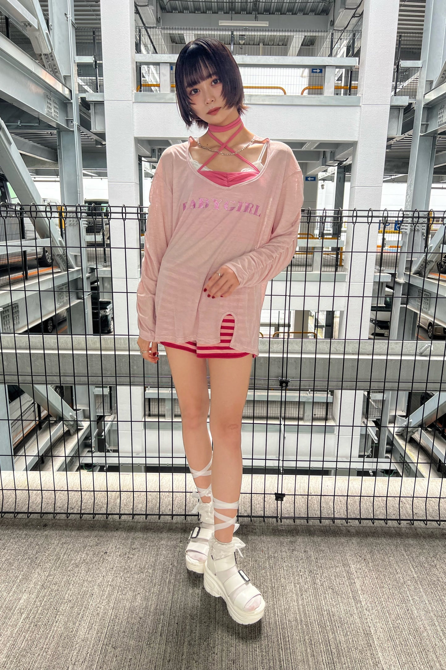 BABYGIRLロゴビッグTシャツ DPA51046