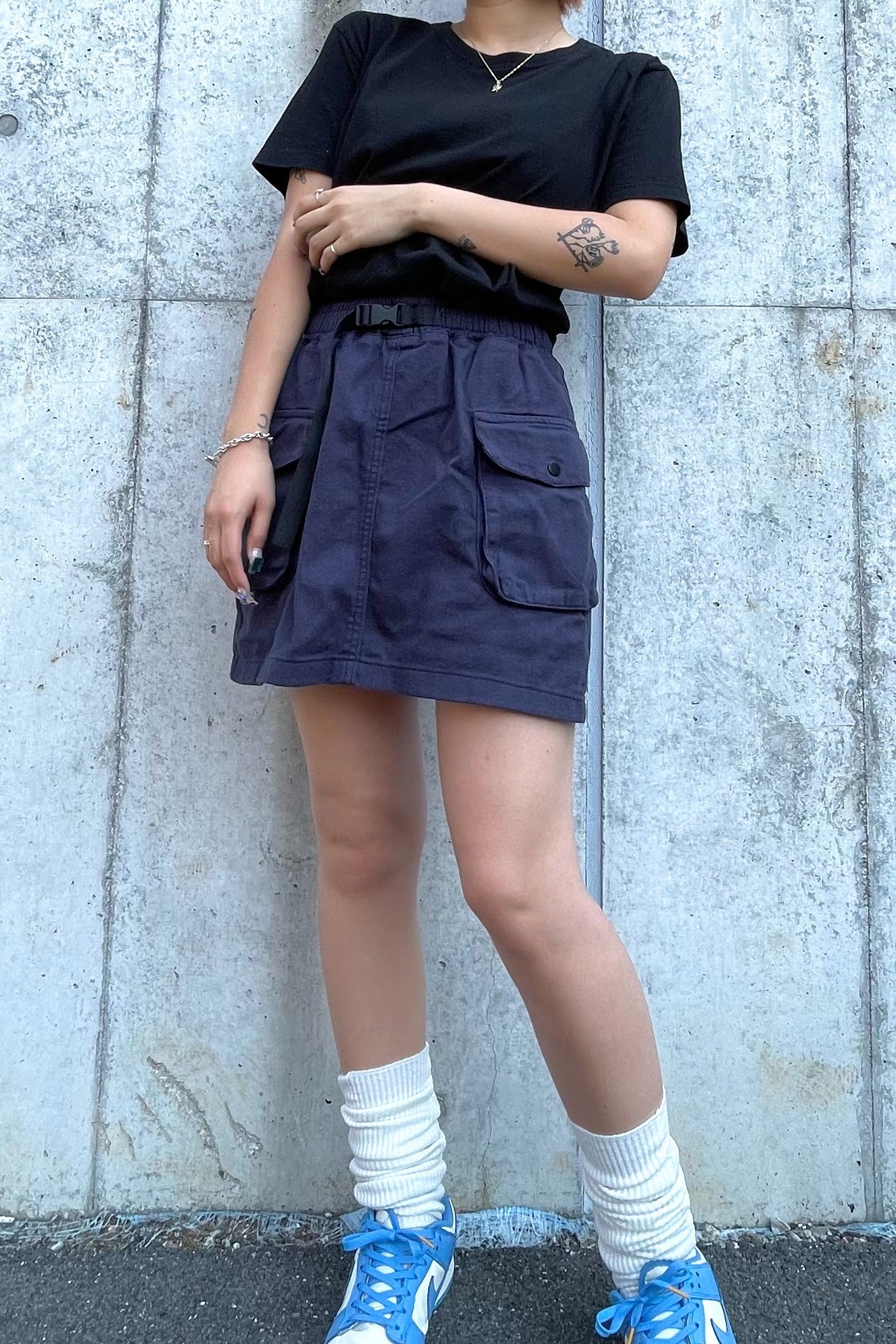 ミリタリーデニムスカート DPA87029