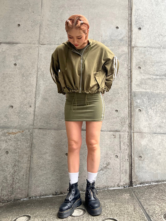 ラインフーディーワンピースset DPA87070