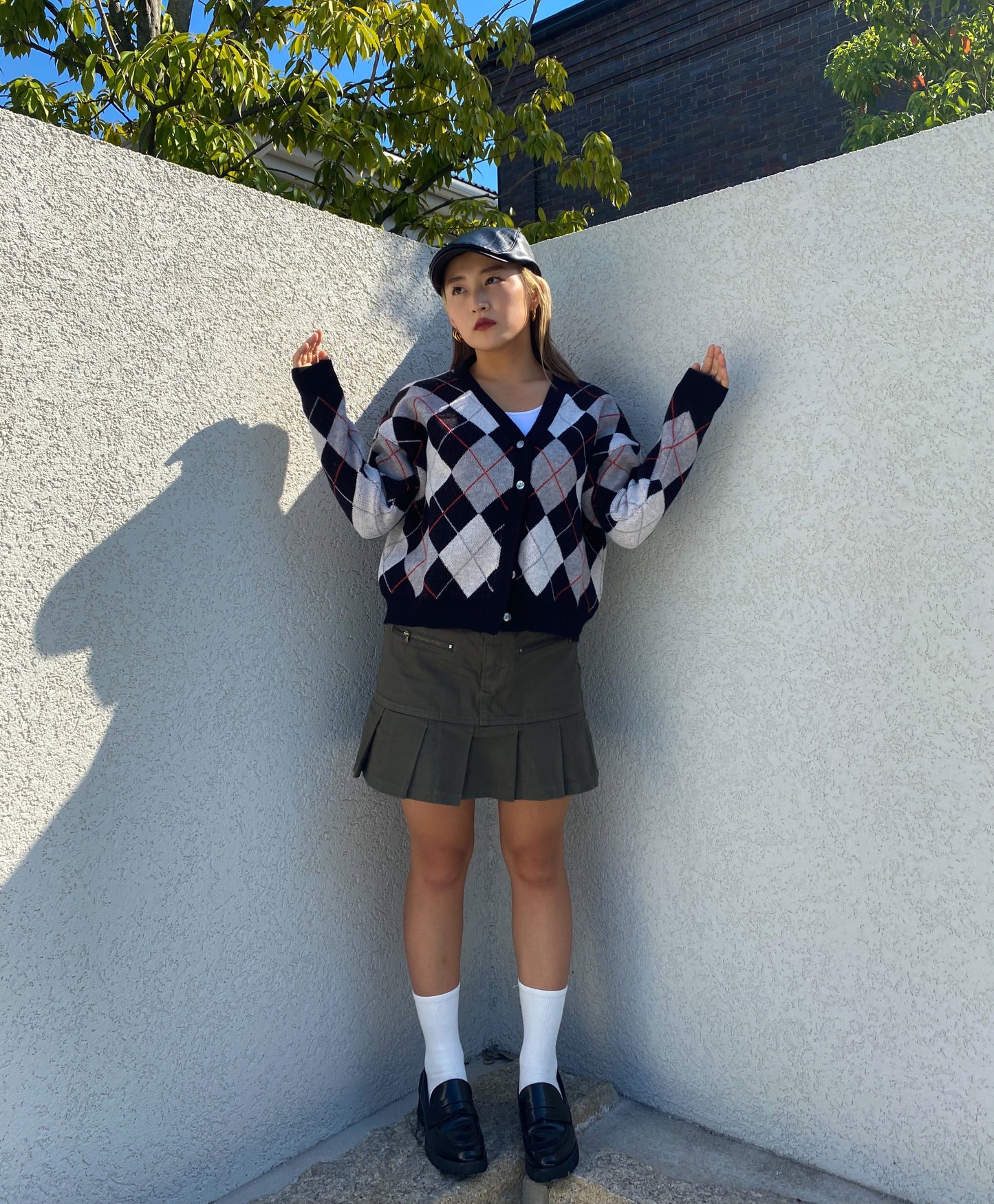 アーガイルニットカーディガン DPA14004