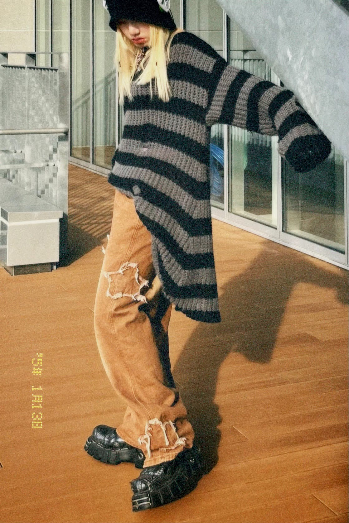 スターカットオフデニムパンツ DPA80106