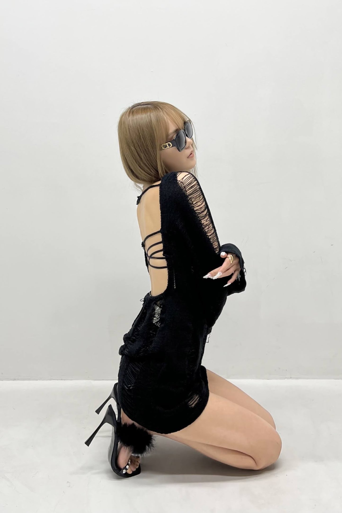 スリムセクシーニットトップス DPB06034