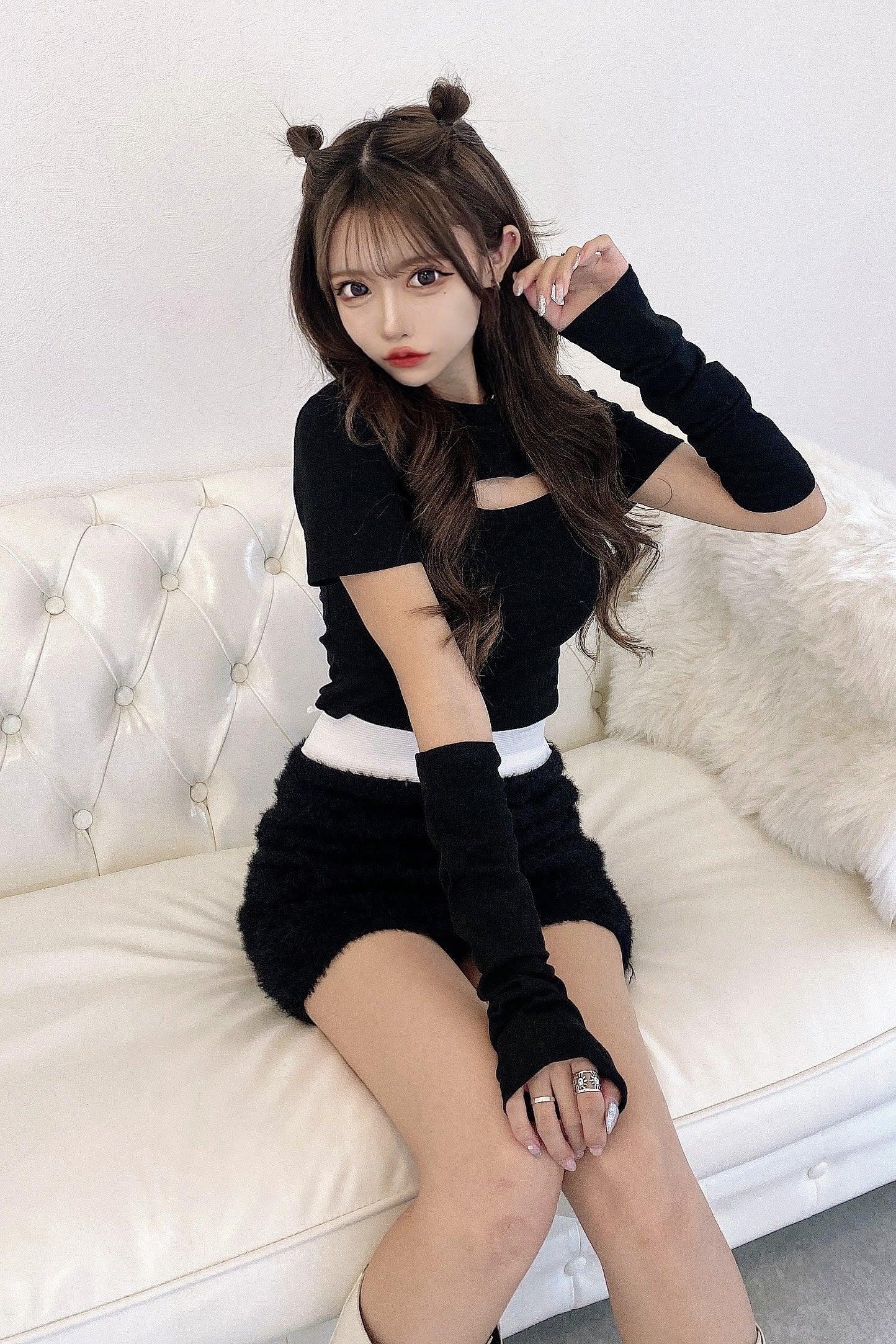 フロントカットミニTシャツ DPA64028