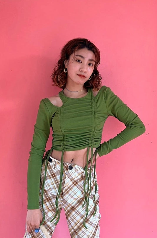 シャーリングデザインタイトトップ DPA39009