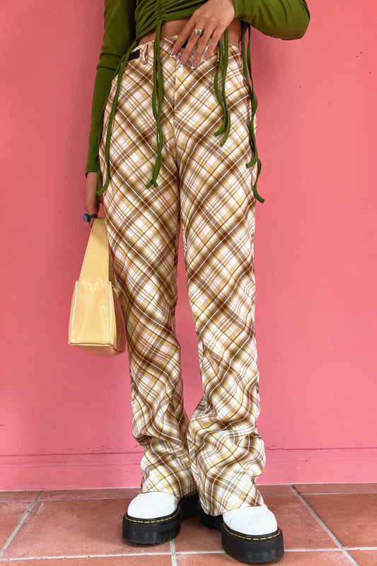 チェックフレアパンツ DPA39006