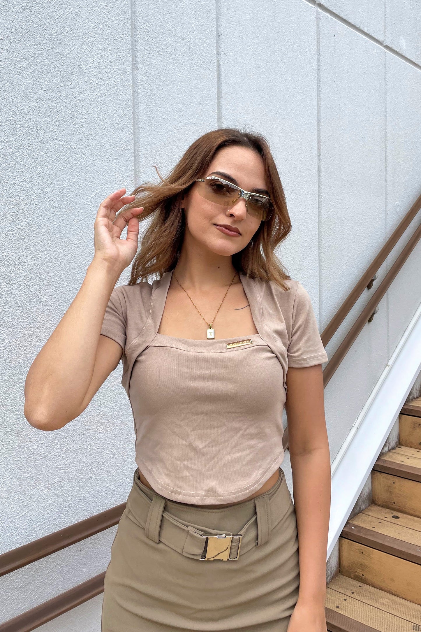 スクエアネックトップス DPA36064