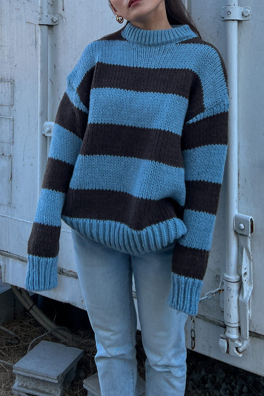 ブルーボーダーニット DPA14083