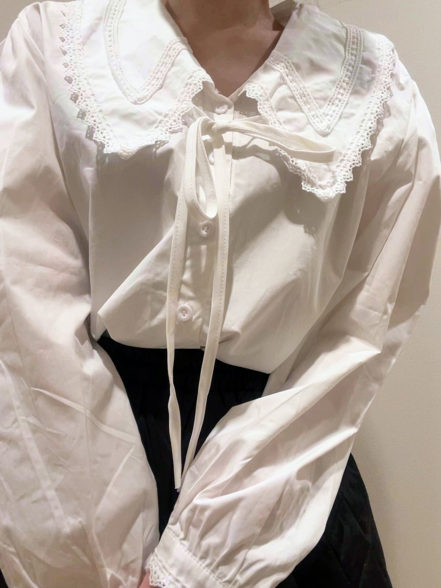 フリルパフスリーブブラウス CPA03058