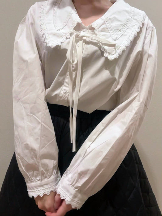 フリルパフスリーブブラウス CPA03058