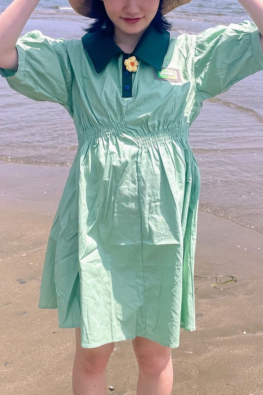 グリーンシャツワンピース DPA43060