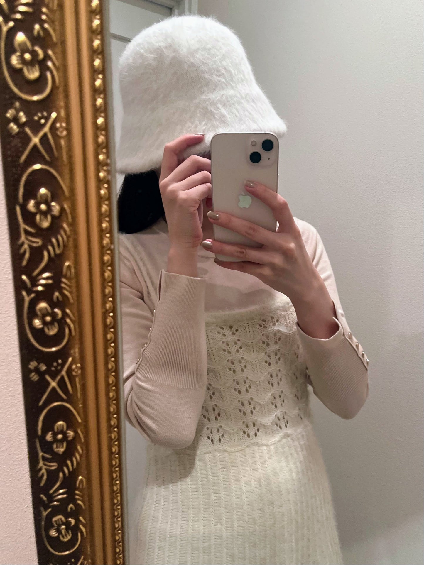 ホワイトボアバケットハット CPA03051