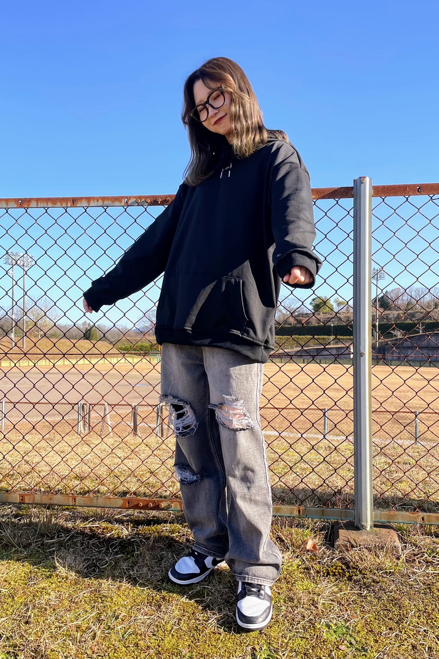 ルーズダメージデニム DPA61129