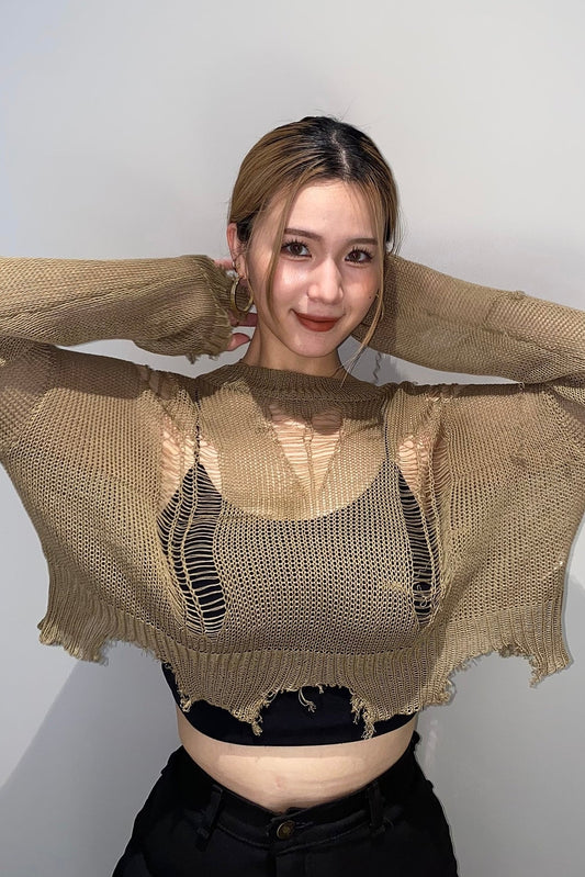 ダメージサマーニット DPA69047