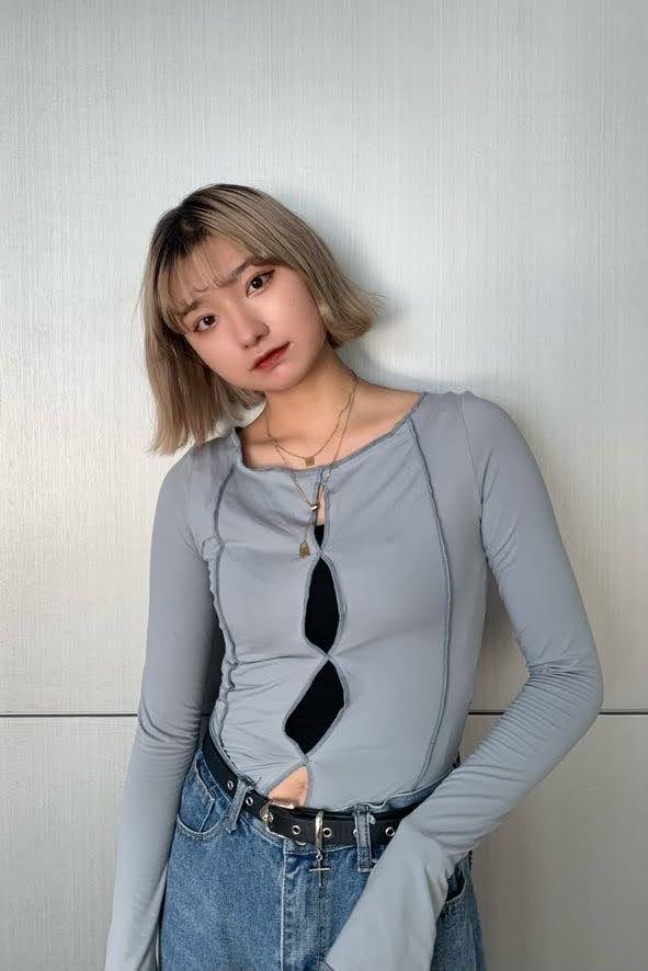 バックレスロングTシャツ DPA02028