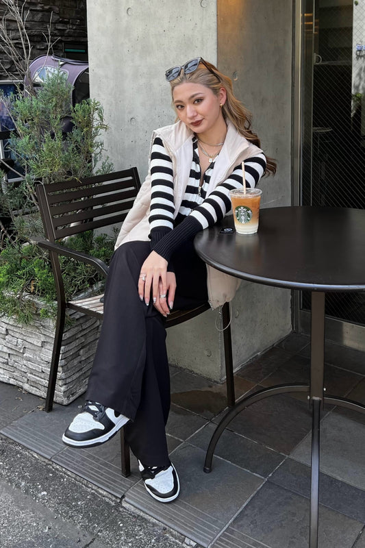 ボーダージップアップトップス DPA41024