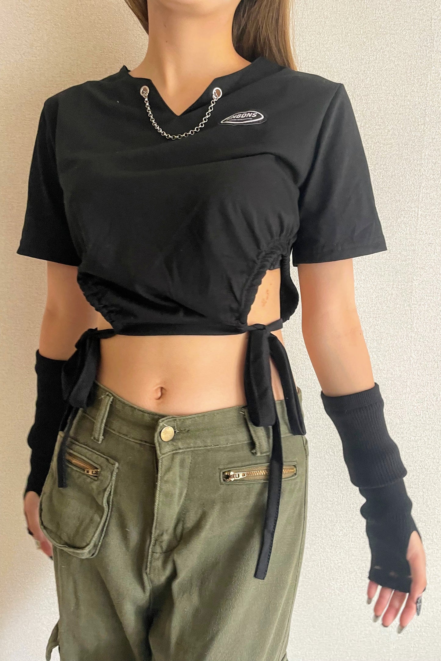 サイドリボンチビTシャツ DPA72031