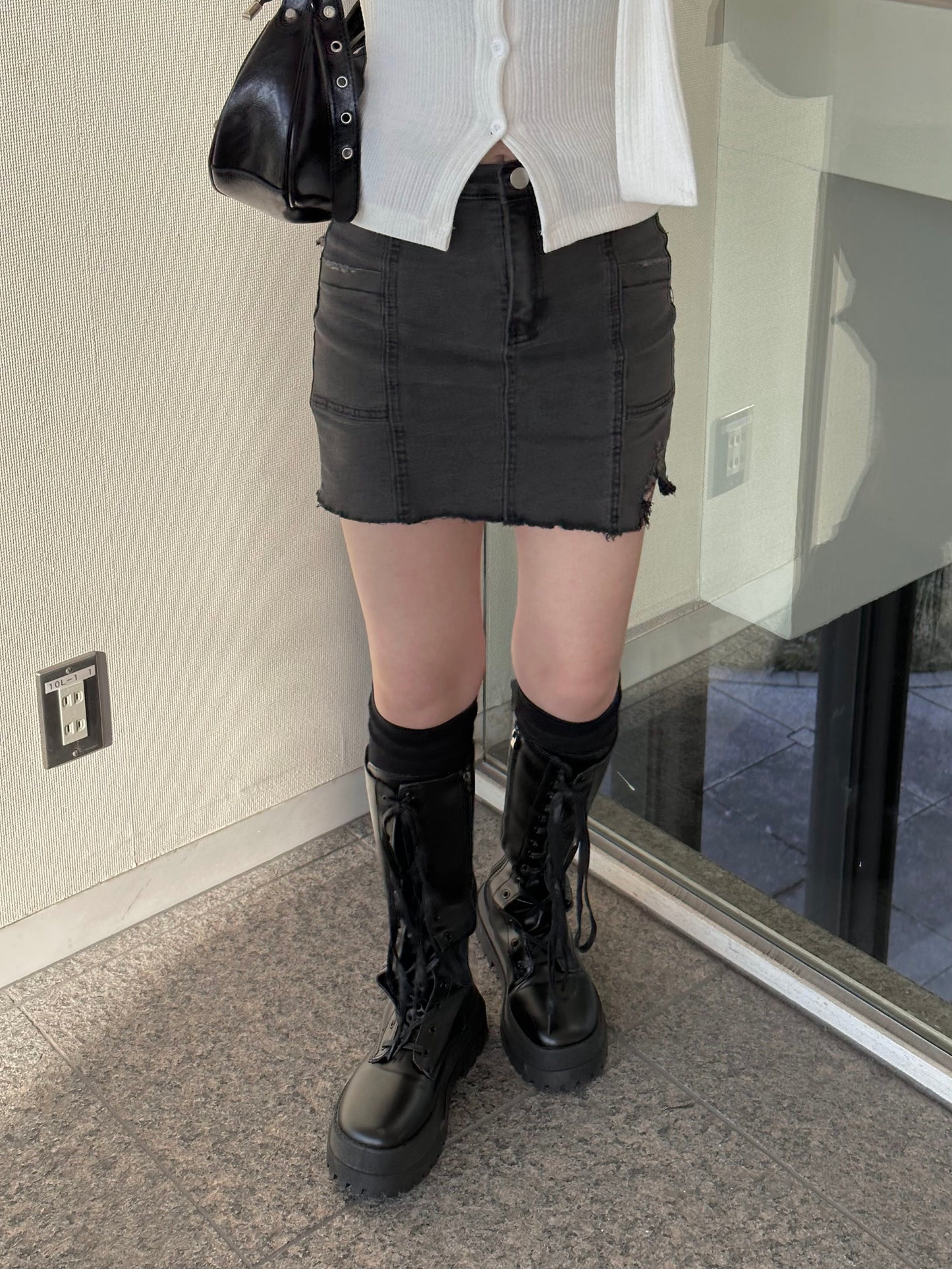 ブラックハイブーツ DPB43093